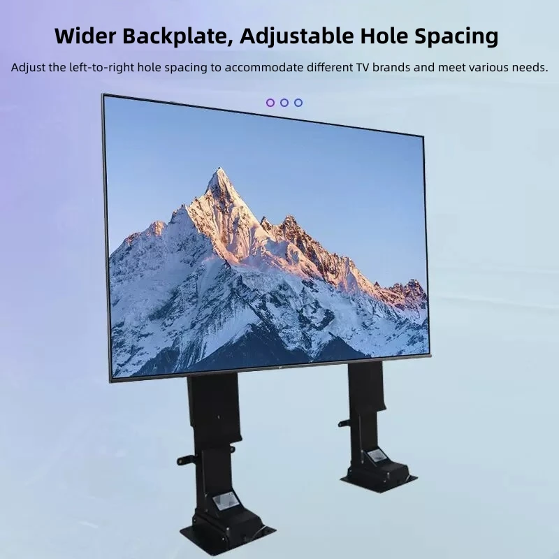 Electric Remote TV Lift Stand Motorized Height Adjustable TV Mount for 72-85 Inch LCD Screen Dual Motor Cold Rolled Steel