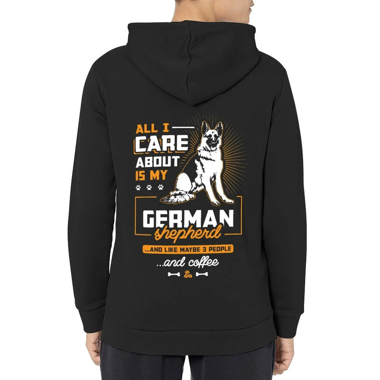 

All I Care About Is My German shepherd And Like Maybe 3 People and Coffee Hoodie autumn men's coat men's clothes tracksuit men