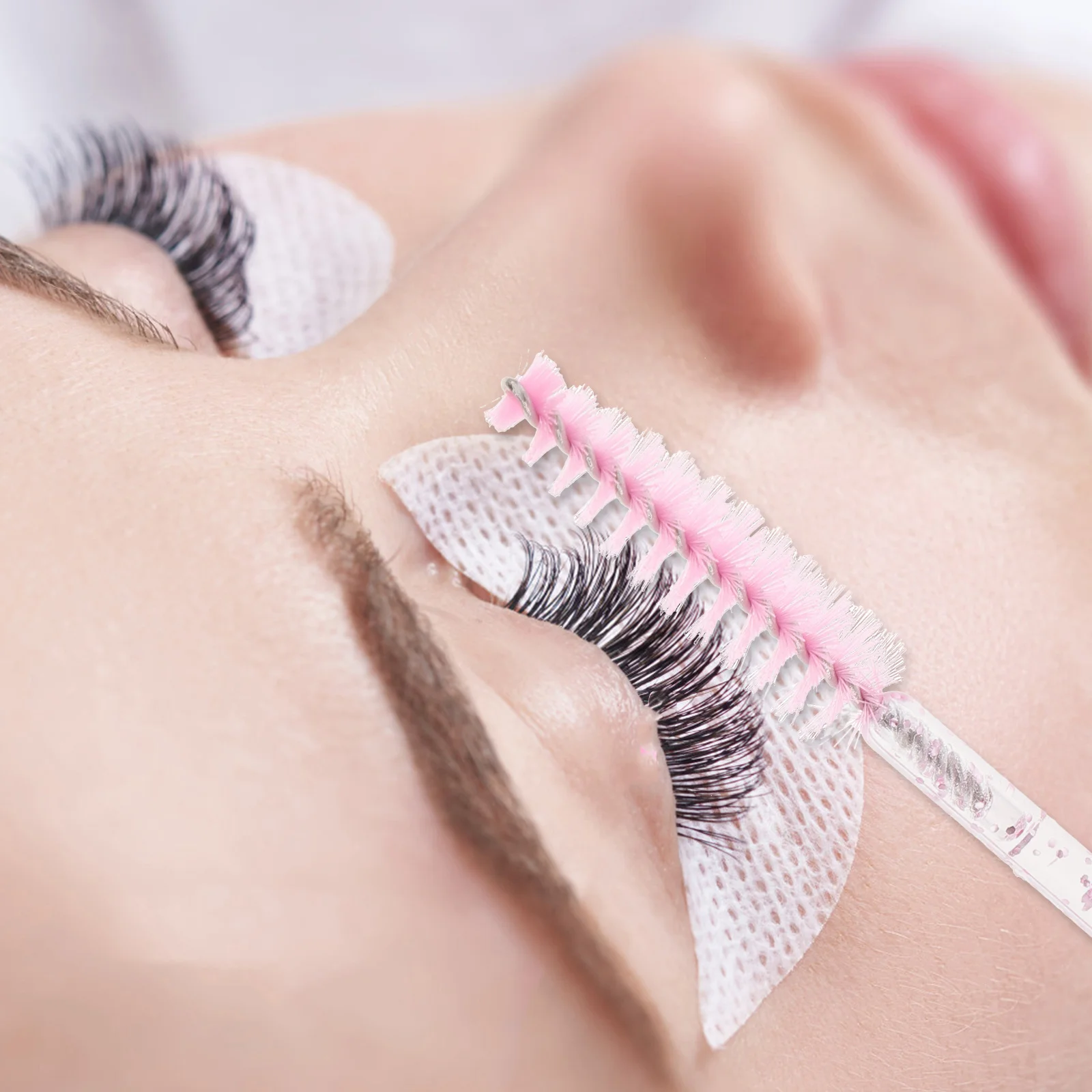 10 قطعة أنبوب حجر الراين لاش بكرة الشعر الملونة الصغيرة الملونة لاش بكرة الشعر رمش فرشاة للنساء نظيفة المنزل استخدام ماكياج أداة #5