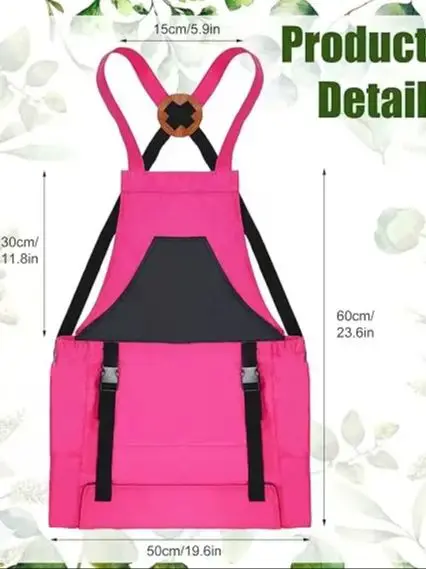 Harvesting Apron Backpack Tool Apron Quick Release Fruit Picking Outdoor Picking Big Pocket Apron Gardening Quick Release Bag