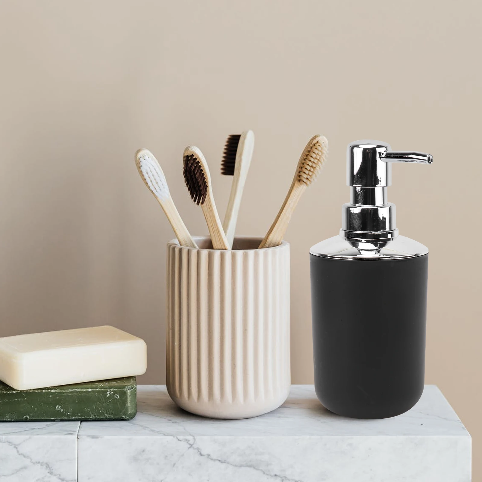 

1 Set Modern Accessories Kit Supplies Smooth Surface Toothbrush Cup Mouthwash Holder Household Sanitary Gargle Cups