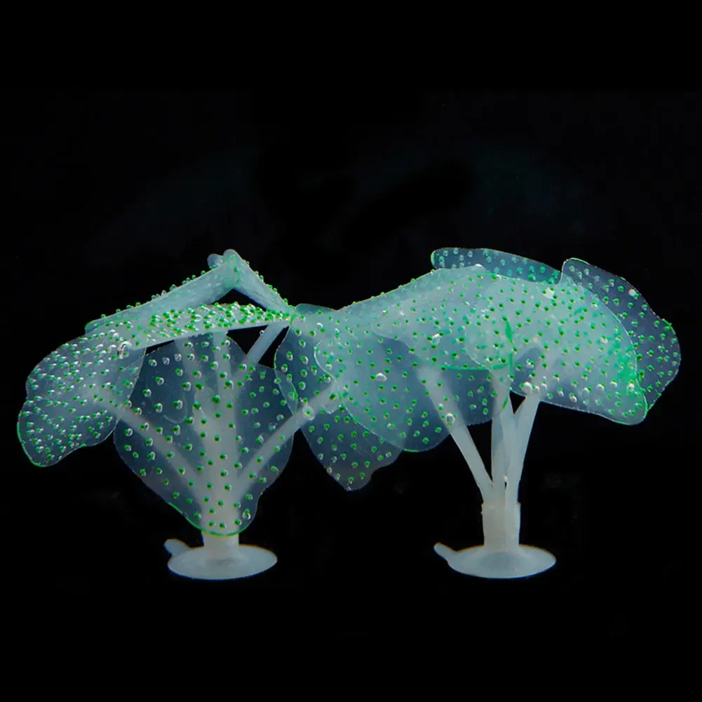 Simulierte Leuchtende Anemone Künstliche Pflanze Aquarium-Deko Plastik Unterwasser-Gras Aquarium Fischbecken Dekoration Ornament – Detail 9