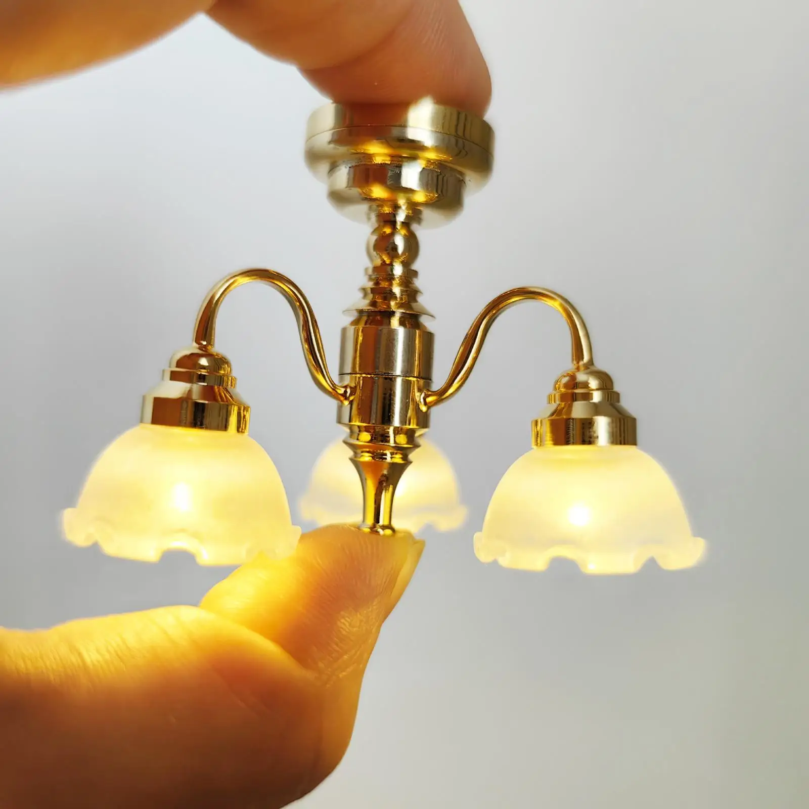 Mini Ceiling Light Lamp 1/12 Simulation Decor Dollhouse Decoration Dollhouse