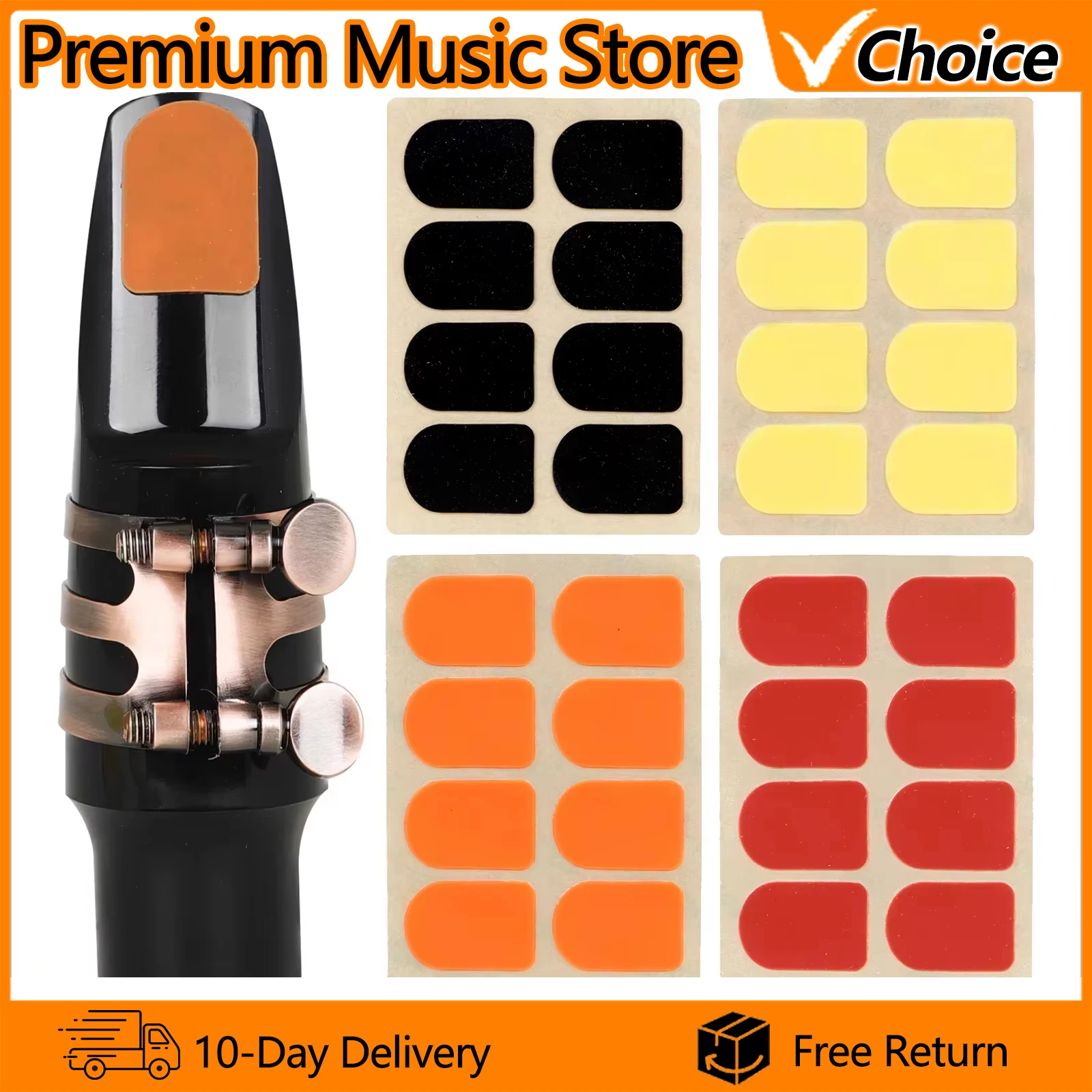 IRIN Sax Mouthpiece Patches Pads Protect 32pcs For Soprano Saxophone Clarinet Woodwind Instruments Replacement Accessories