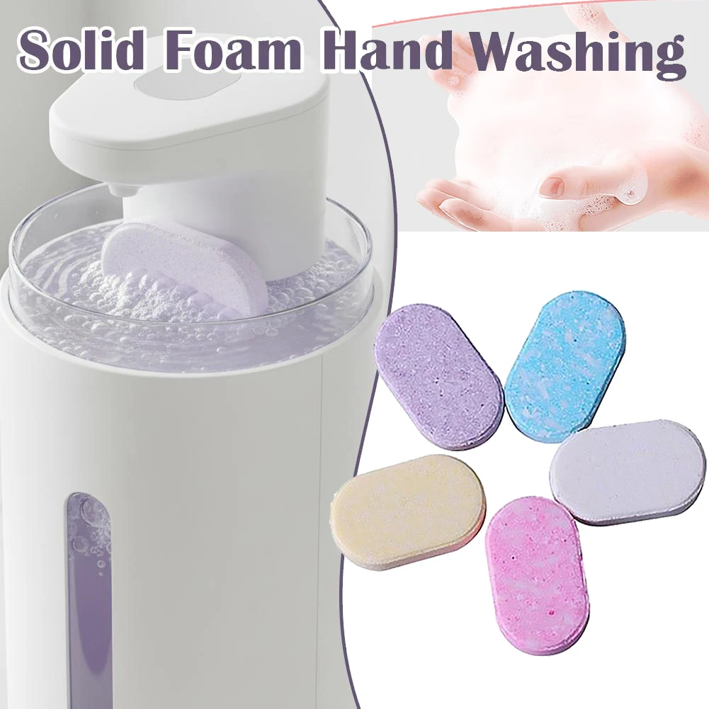 Schäumende Handseife-Tabletten Nachfüllpack für Kinder und Erwachsene 4g/Stück Verschiedene Düfte Feste Schaum-Handwaschtabletten für Reise, Küche, Bad
