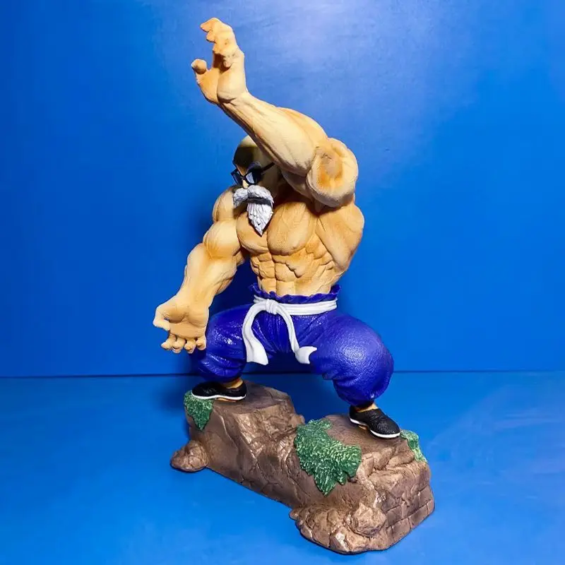 Dragon Ball Kamehameha Muscle Kame Sennin Statue Peripheral Ornaments Trendy Play Birthday Gift Anime Figure Decoration Model