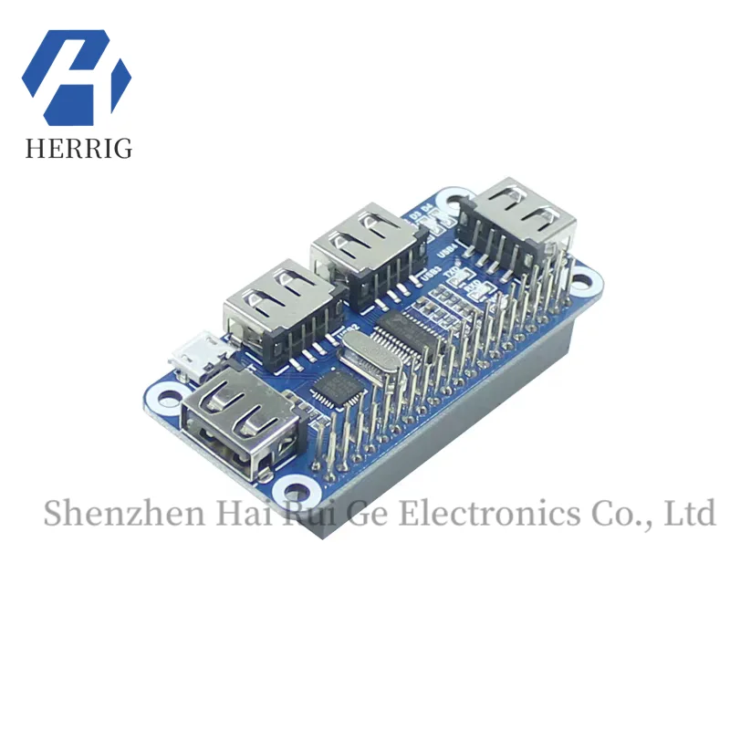 

Suitable for Raspberry Pi Zero W/4B/3B+USB expansion board module hub USB serial port splitter