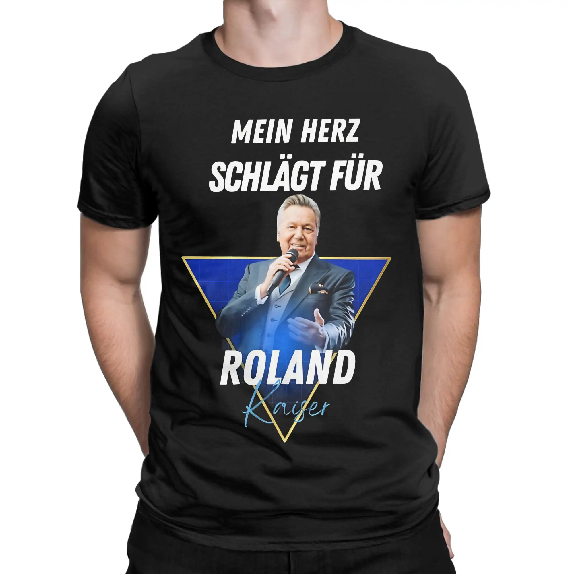 Roland Kaiser  Eurovision Song Contest 2026 ESC2026 Tee Shirt for Men Women Graphic Printed T Shirts  100% Cotton Clothes