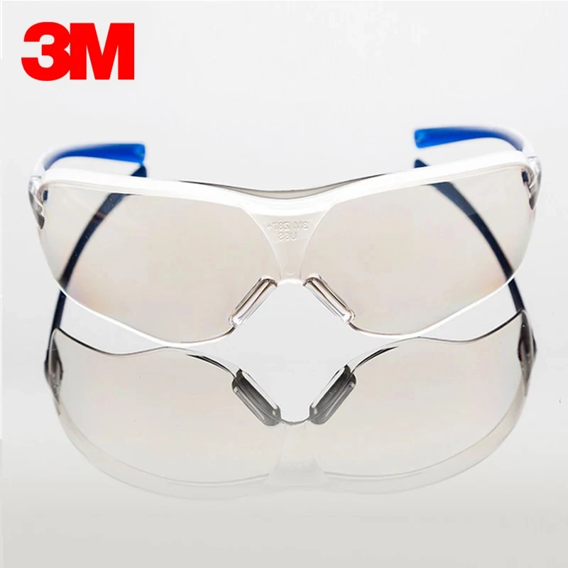 3M 10436 Safety Goggles Men Fashion Sunglasses Outdoor Work Sports Cycling Anti UV Shock Dust Resistantm UV Protection Glasses