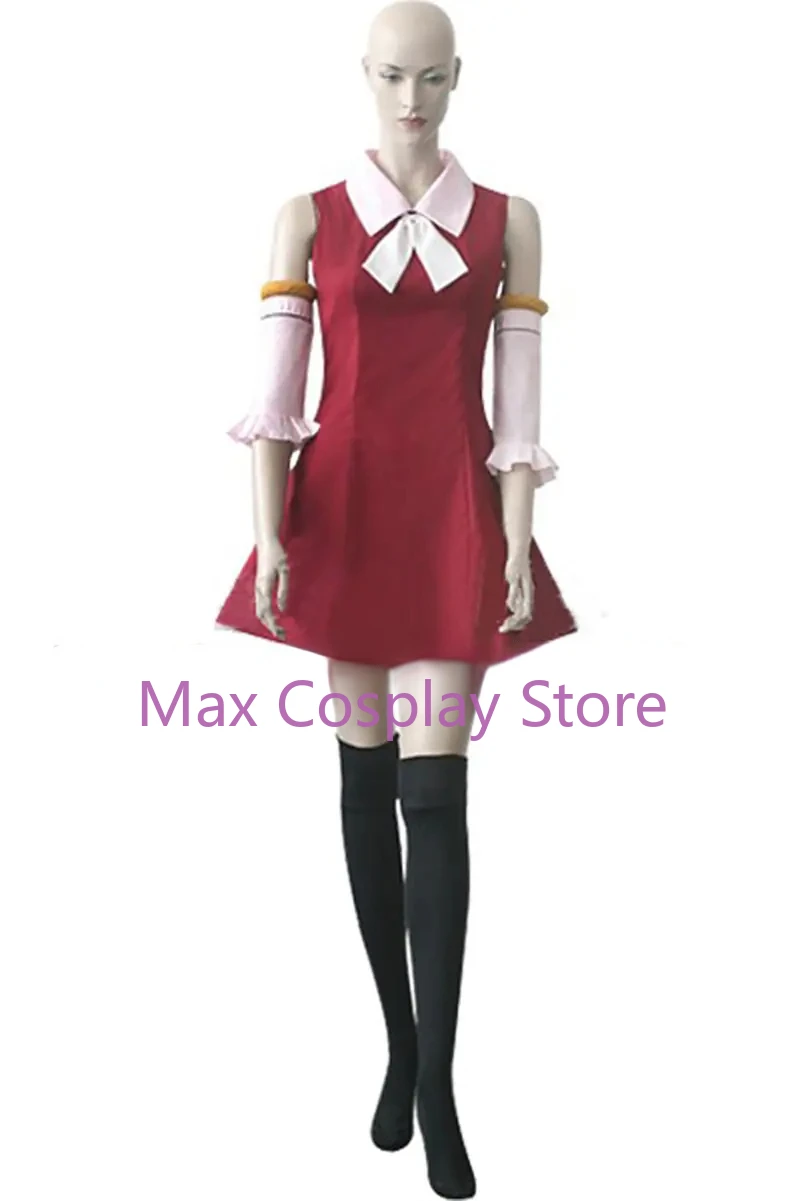 Max Anime Youth Lisanna Strauss Red Dress Cosplay Costume YW