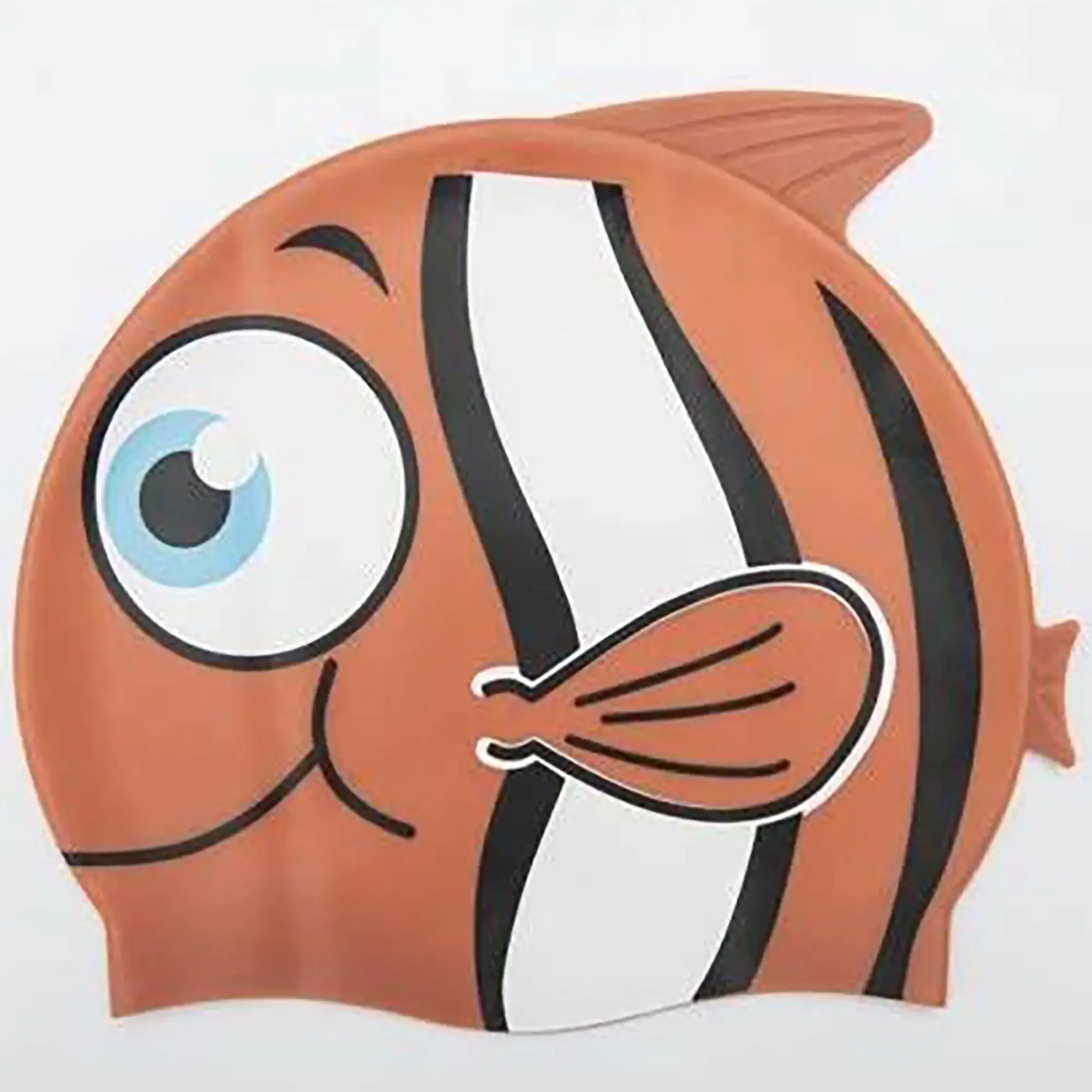 Bestway: Hydro-Splash: قبعة السباحة Lil' Buddy - برتقالي - ملحق حمام السباحة ذو طابع السمكة، سيليكون ناعم، لعب السباحة المائية، للأطفال 3+