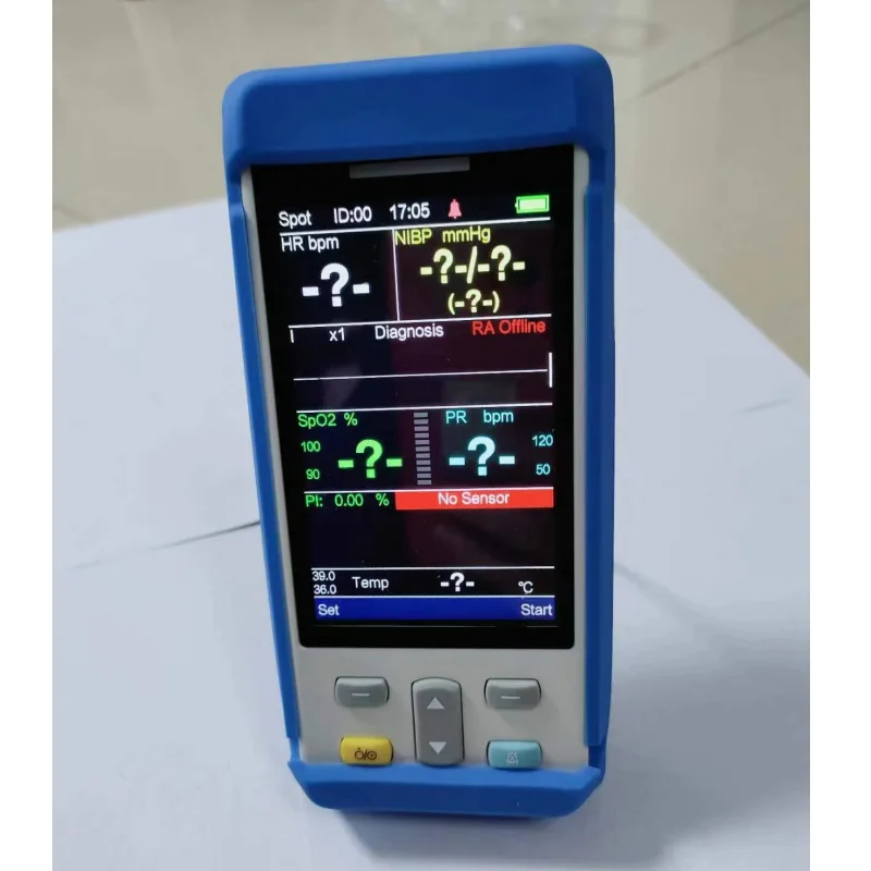 Free Shipping Portable Vital Sign Monitor Protection Soft Shell Blue Color（Is Just the Protection Soft Shell, Not the Monitor)