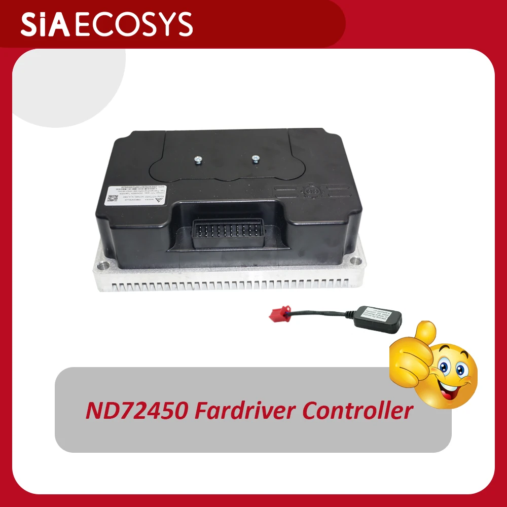 

ND72450 Fardriver Controller Hot Sale E-Motorcycle Controller 450A BLDC Programmable with Bluetooth/USB Cable