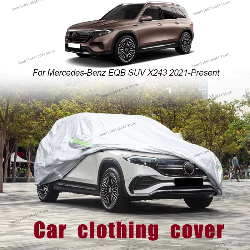 Juste de voiture complète pour Mercedes Benz EQB, protection contre la pluie, le gel, la neige, les UV, la peinture automobile