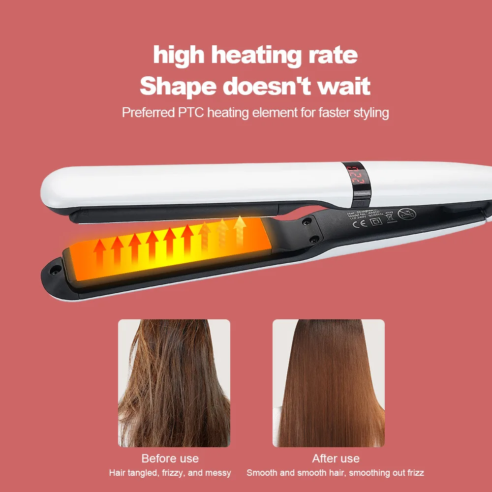 

Hair Straightener Curling Iron Dual-purpose Does Not Hurt Hair and Straightens Hair with A Straight Clip