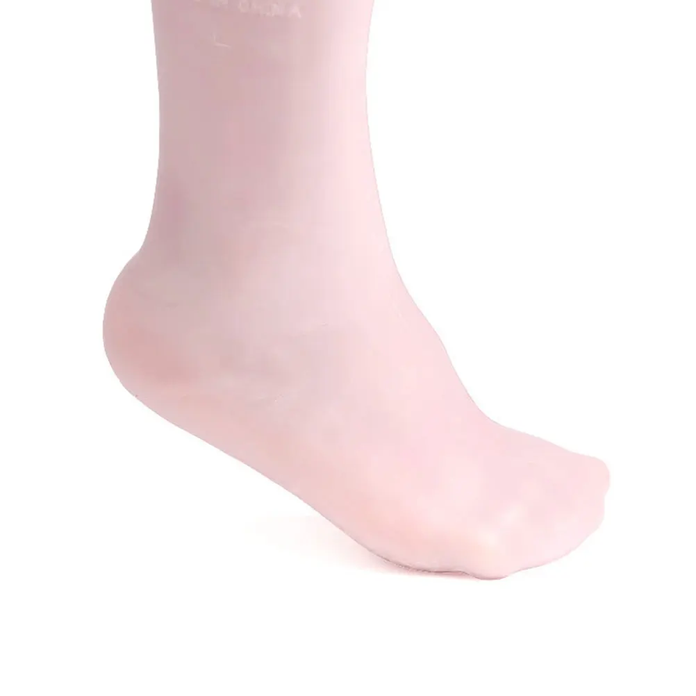 

1 пара увлажняющих носков для ног, длинные эластичные, приятные для кожи, против растрескивания сухих ног, женские увлажняющие носки