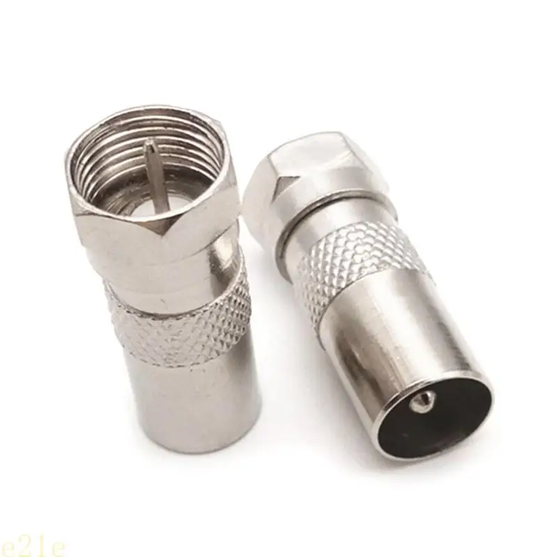 

E21E F Type Plug Screw Connector Socket to RF Coax Aerial Male Adapter