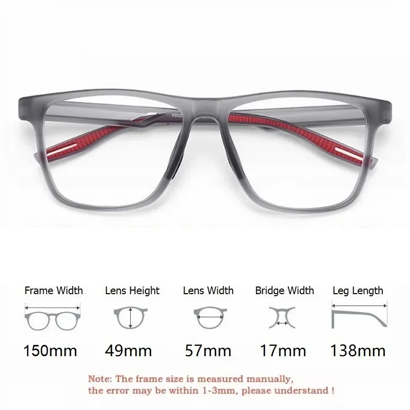 OLLYMURS Sports Glasses Frame Men Ultralight TR90 Optical Frame Badminton and Basketball Eyeglass Frames Women