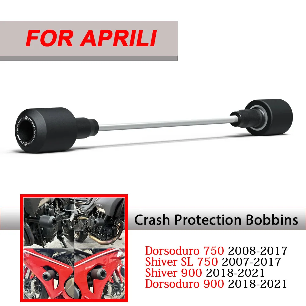 

For Aprili Dorsoduro 750 2008-2017 Dorsoduro 900 2018-2021 Shiver SL 750 2007-2017 Shiver 900 2018-2021 Crash Protection Bobbins