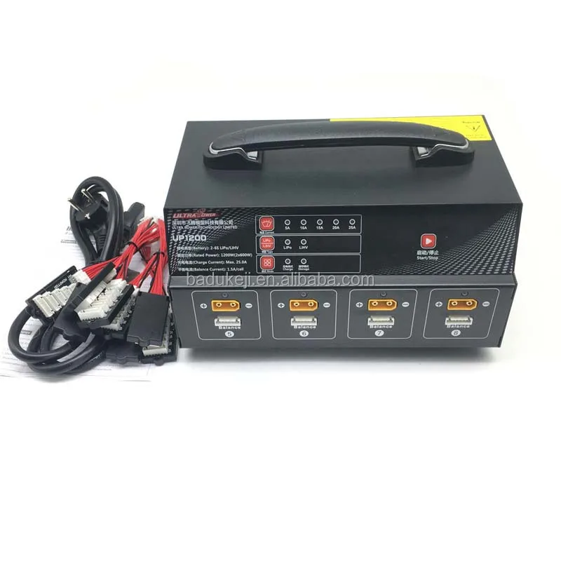 

ultrapower UP1200 1200W 25A 8-channel (2-6S lithium battery) charger for agricultural spraying spray drone