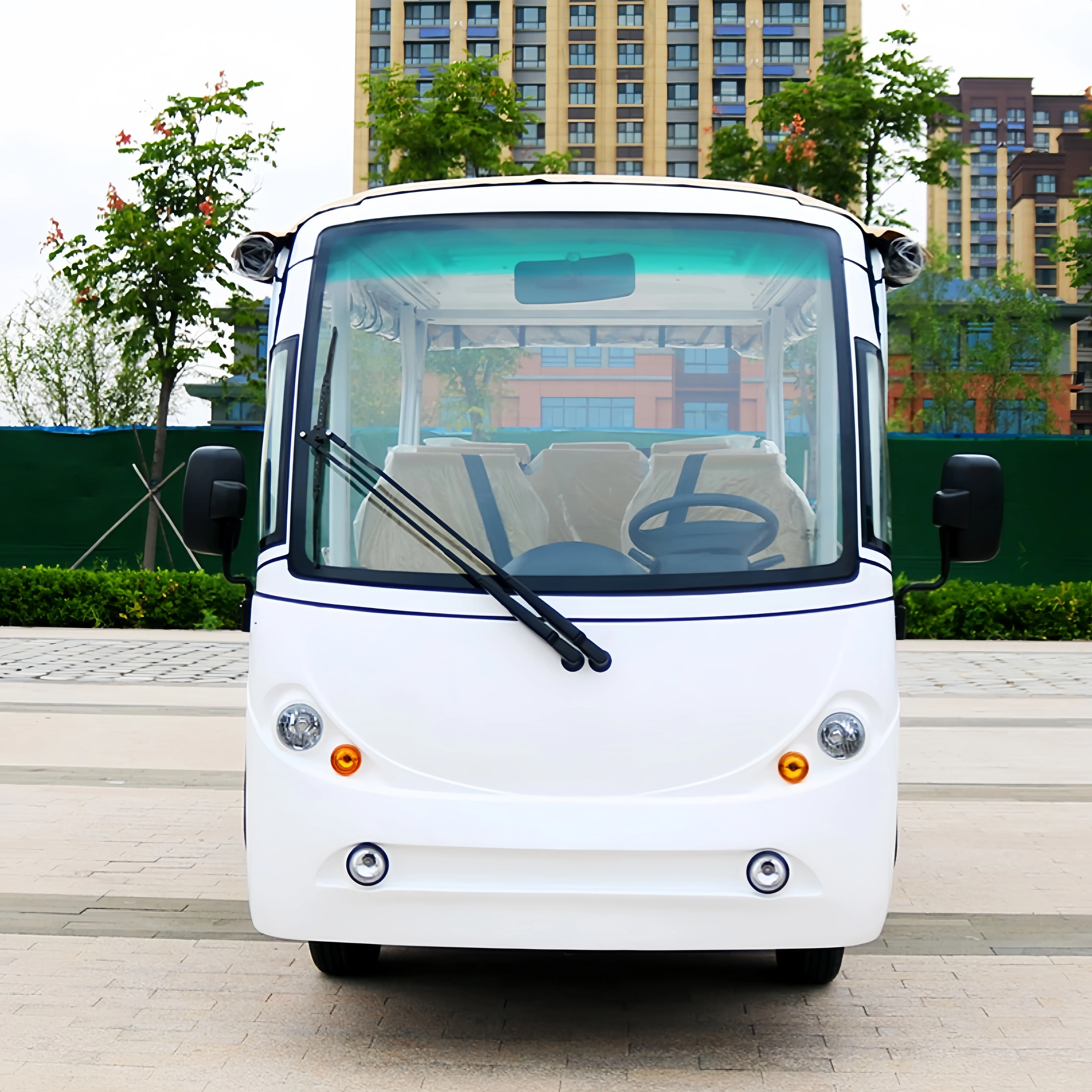 Good Performance Lithium Battery 14 Seats Electric Tour Shuttle Car Sightseeing Bus