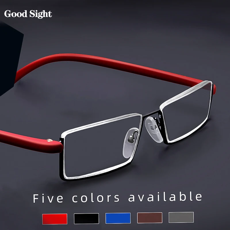 

Sighttoo Tr90 Reading Glasses Men Metal Portable Magnifying Presbyopic Glasses Eyewear For Women Half With Case Anti Eyestrain