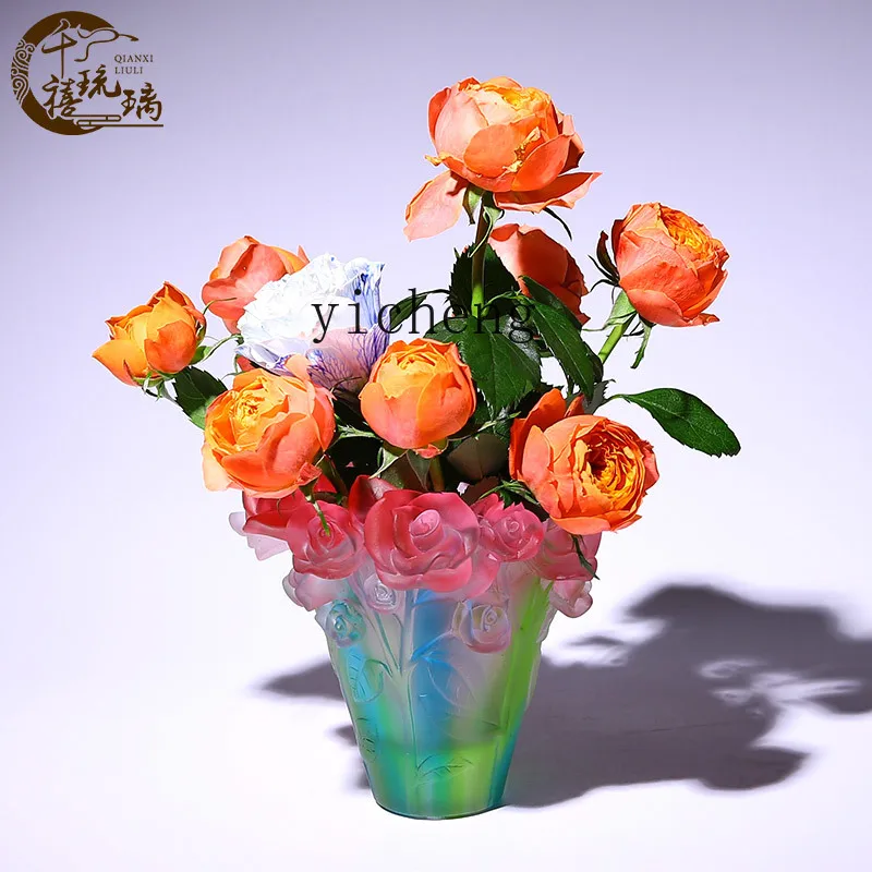 Lx Rose Vase Orname… - image