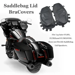 Motorcycle Hard Saddlebag Lid Covers For Harley 2024 TOURING CVO 121 Street Road Glide ST FLTRXSE FLHXSE