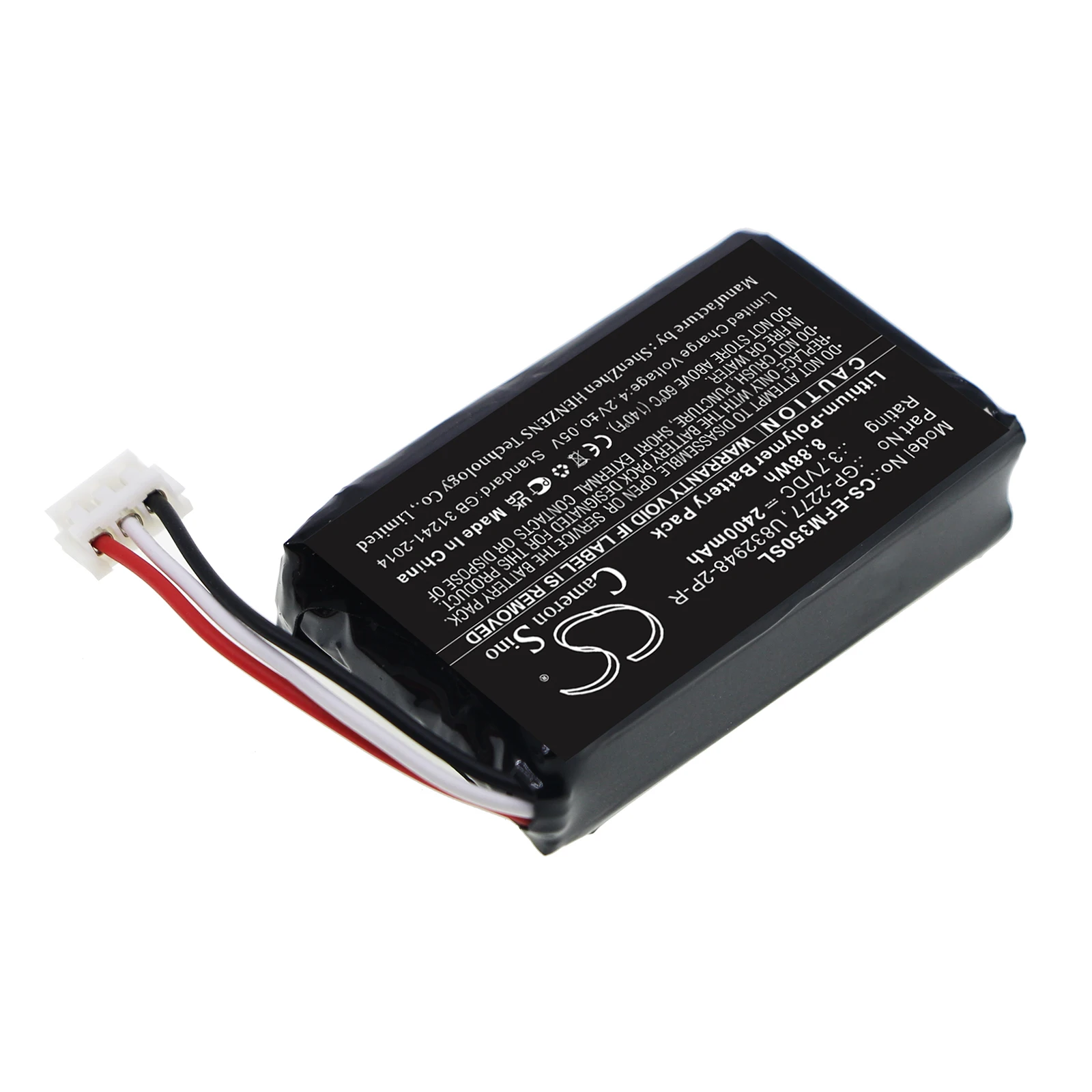 

3.7V 2400mAh Battery GP-2277 U832948-2P-R for EXFO PPM-350D PON Power Meter +TOOL