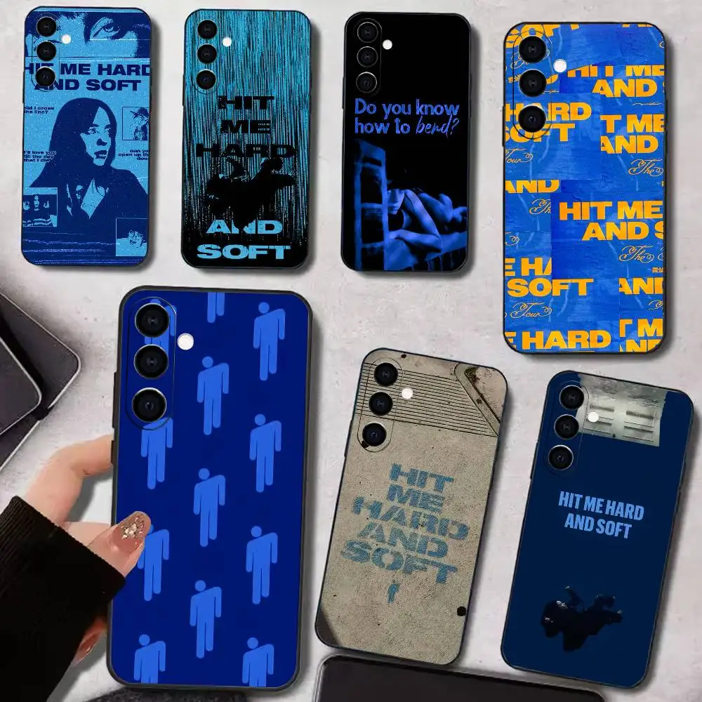 H-Hit Me Hard Soft  Phone Case For Samsung Galaxy A73,A72,A71,A70,A53,A52,A51,Others Soft Black Cover