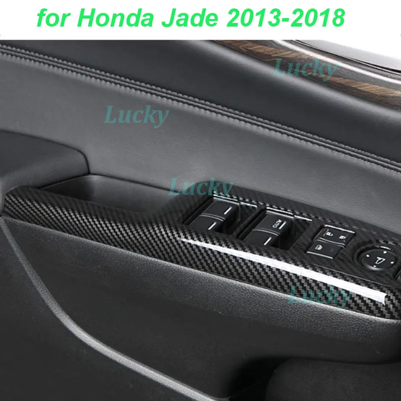 

Car Lift Window Panel Frame for Honda Jade 2013-2018 Window Switch Button Protective Cover Wear-resistance Interior Accessories