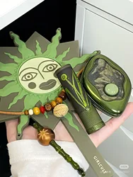 Girlcult Chameleon Dreamland Eyeshadow Palette Mirror Lip Glaze Eyeliner Glue Pen Flowing Firefly Causing Grass Green