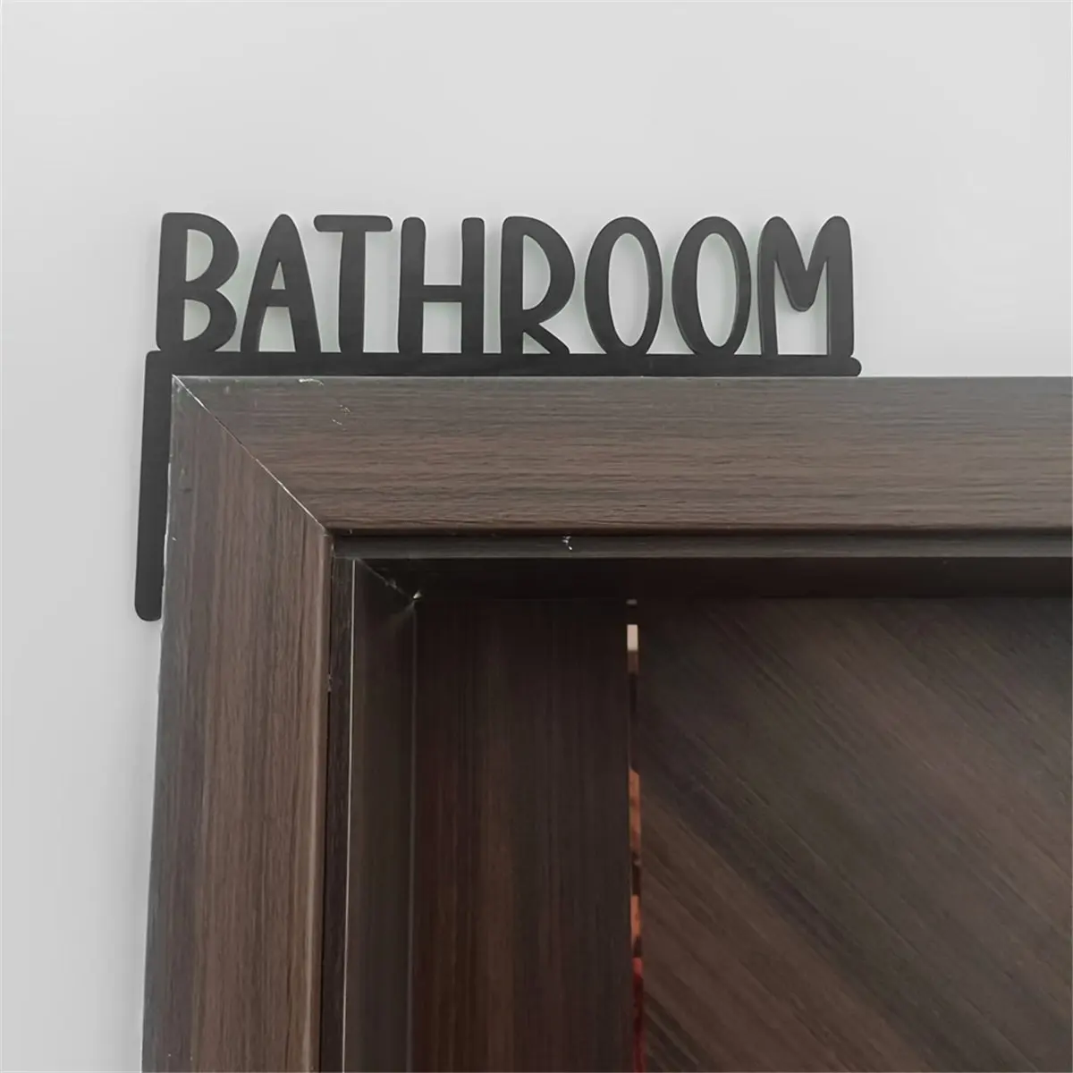 2026 NEW Cute Door Topper,over the Door Sign Wood Door Frame Corner Decorations,Door Frame Toppers with Black Letters or Pattern