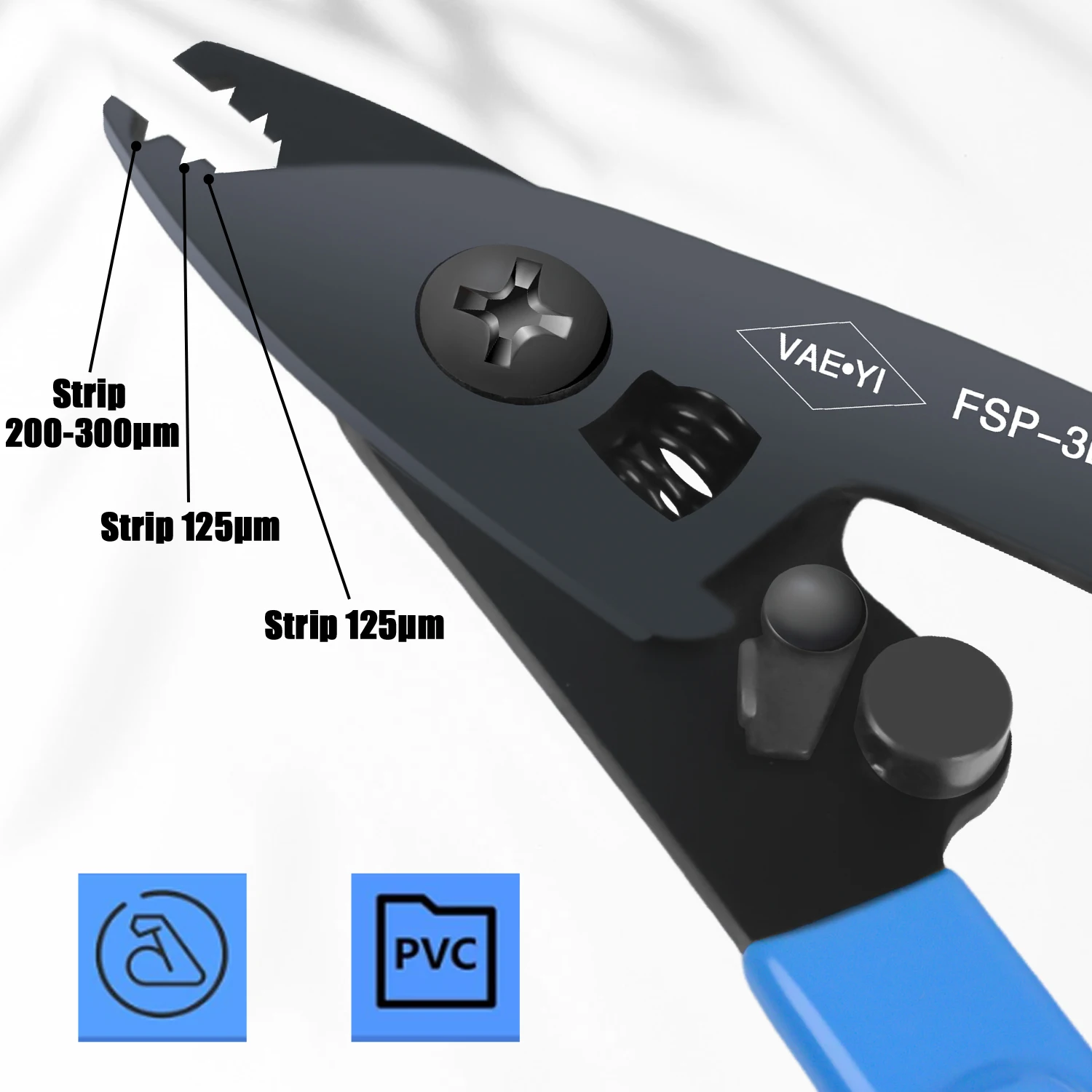 VAE · YI Double Core Stripper,Fiber Stripper,Cable Stripper,Fiber Optic Tools, Fiber Stripper, 2 Optical fibers at once