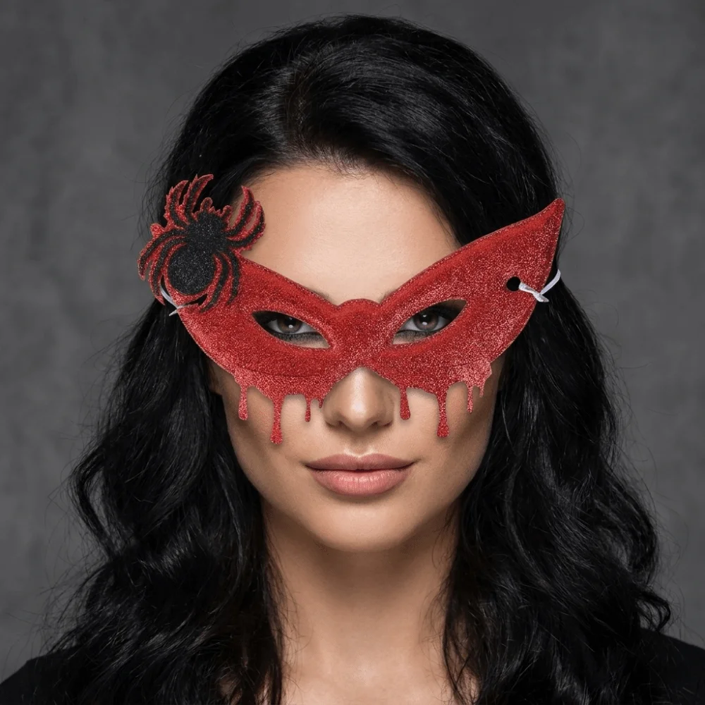 Creative Skull Half-Face Mask Bat Spider Masquerade Mask Cosplay Fancy Prom Halloween Festival Party Mask Rave Celebration