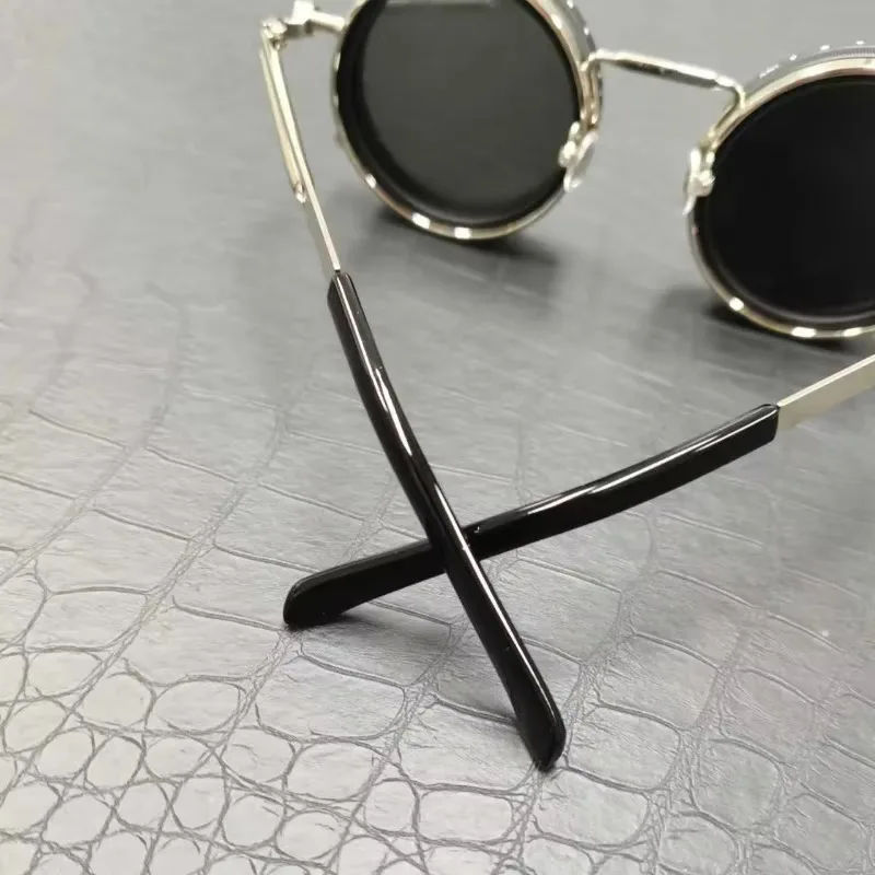 Industrial Punk Style ND9 Adjustable Dimming Sunglasses Designer Handmade Outdoor Fishing Filter Driving Polarized Sunglasses