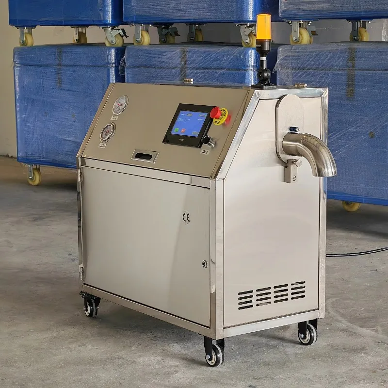 Stainless Steel Shell Dry Ice Pellet Granulator Machine Anti Rust Customized 80 250kg h 380V For Food Industry Hygiene