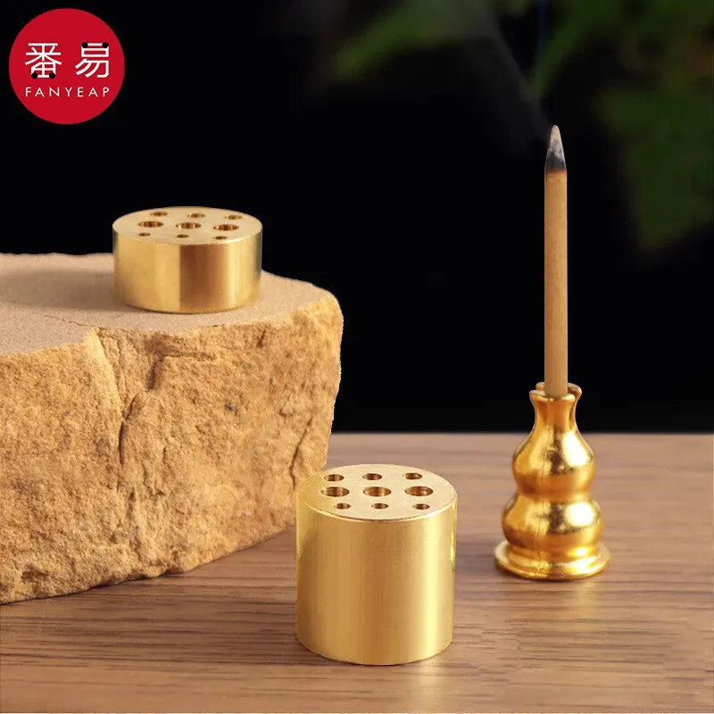 Incense plug A1P49-incense seat gourd simple dualP49-purpose nineP49-hole plug zen incense plate incense holder mini incense