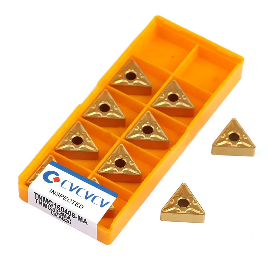 Imagem -06 - Ferramenta de Torneamento Externo Cnc Inserção do Carboneto Ferramenta do Torno Tnmg160404 ma Vp15tf Ue6020 Tnmg160408 ma Vp15tf Ue6020 Us735