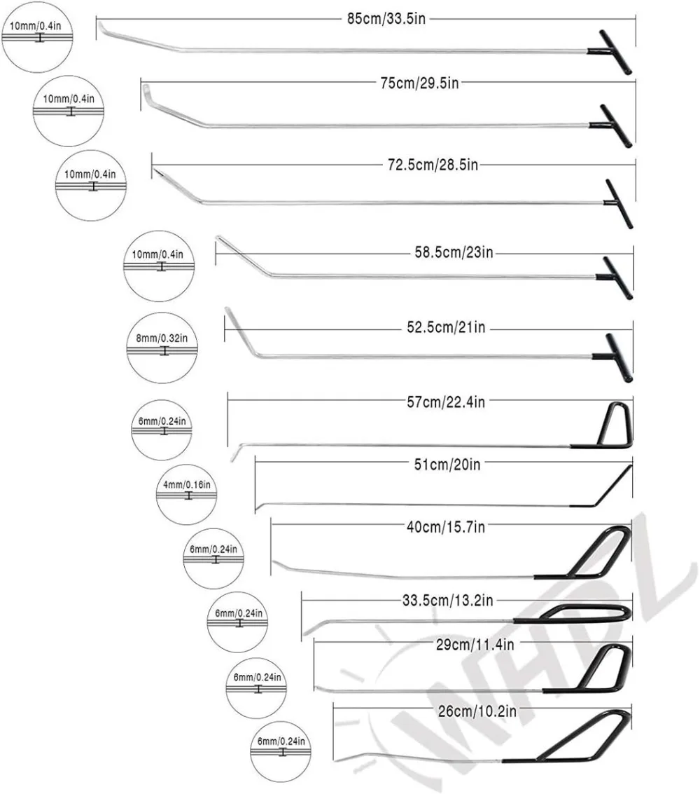

85pcs Paintless Dent Repair Kit Car Dent Remover Tool Set Hail Damage Removal Auto Body Repair Tools