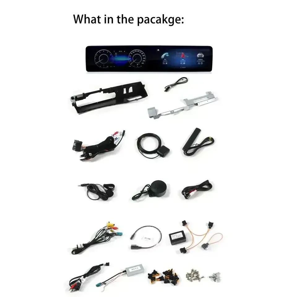 2025New Design 12.3 inch For S class W221 To W222  Dual Screen Android Radio Cluster Digital Instrument Stereo