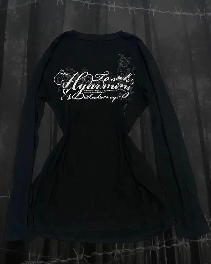 Trashy Y2k Top für Frauen Goth Damen kurze Grafik-T-Shirts Y2k Kitty Gothic Kpop Grunge Kleidung Harajuku Grafik-T-Shirts Kawaii