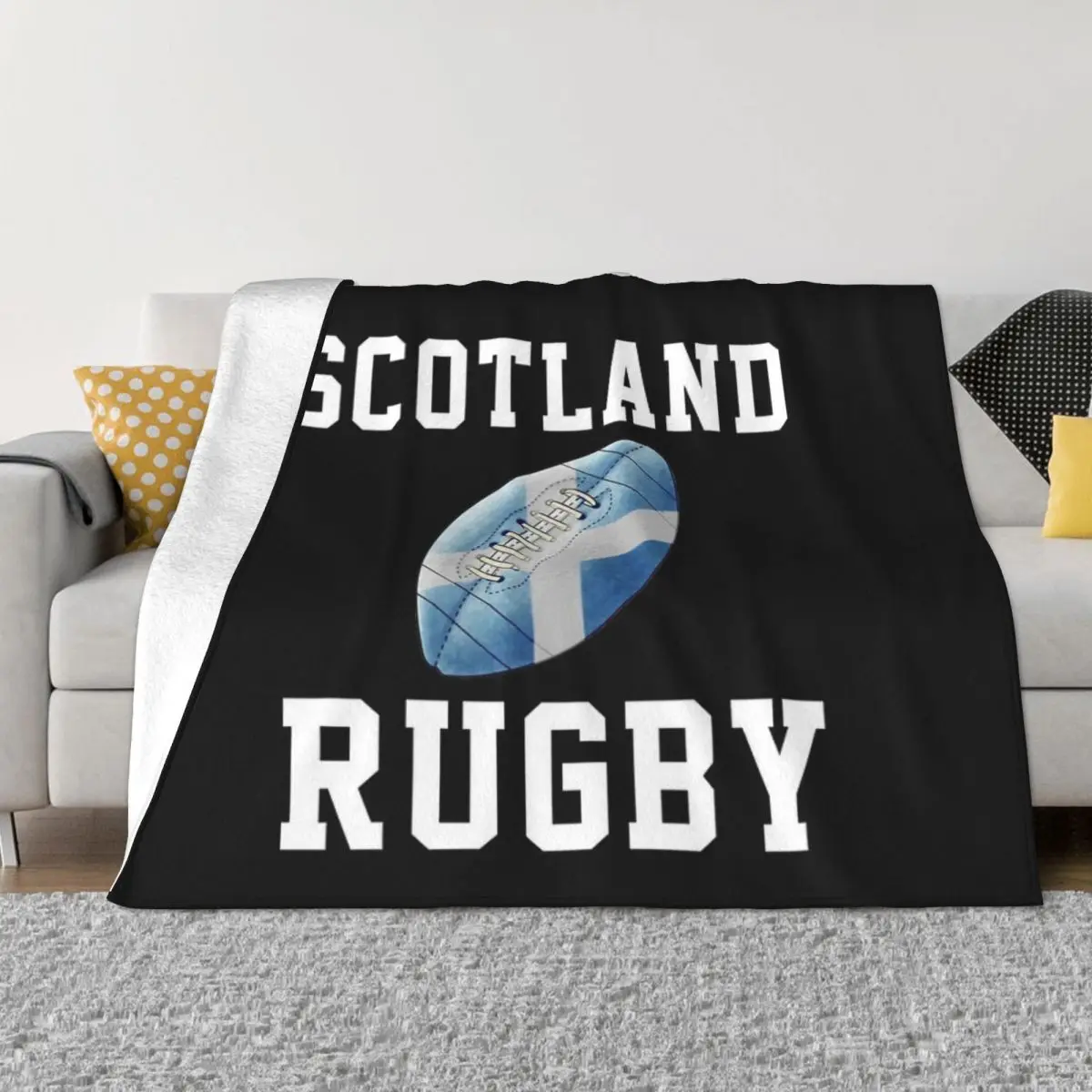 Scotland Rugby Plush Knee Blanket Winter Blankets Winter Warm Blanket Throw Blanket