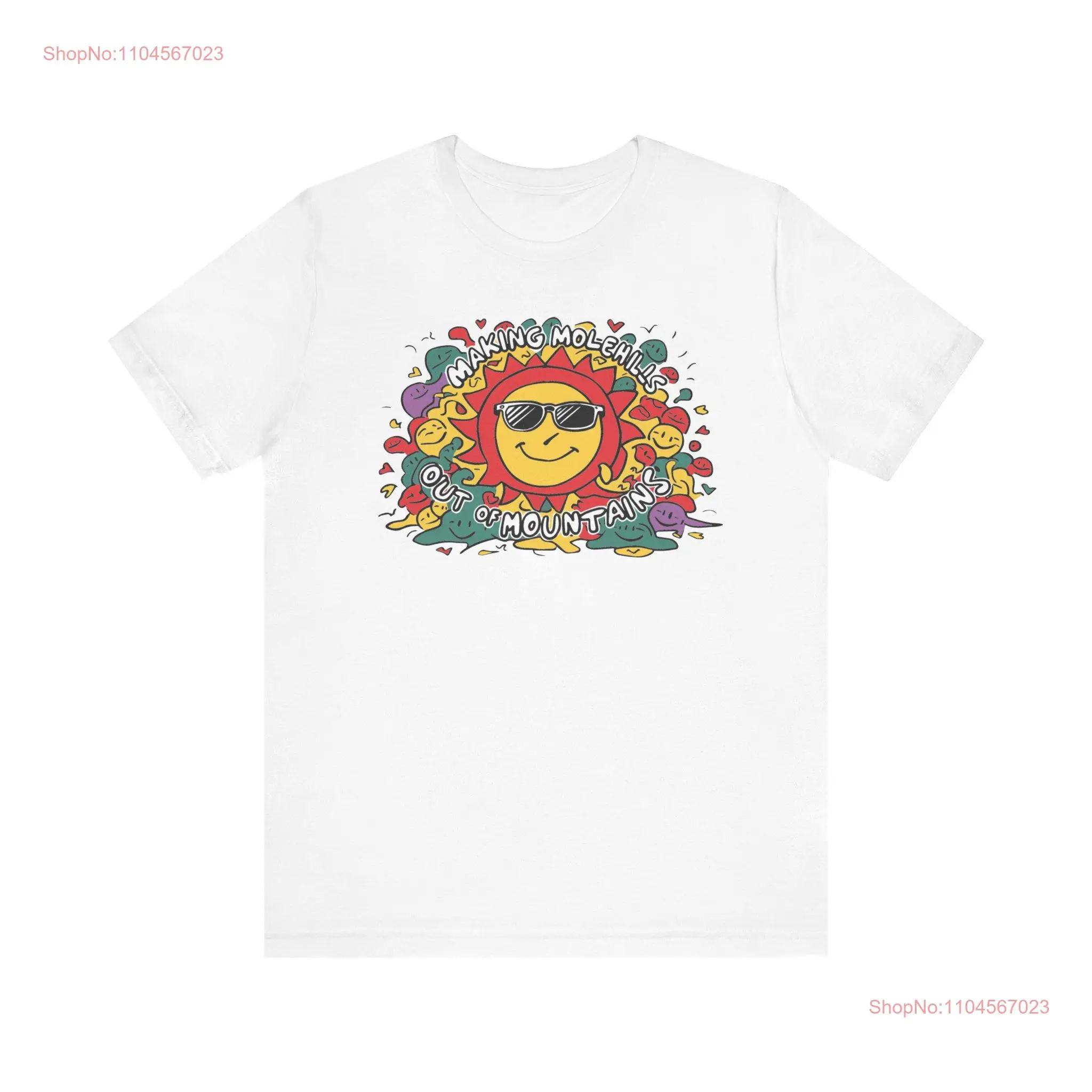 تي شيرت Making Molehills خارج الجبال بتصميم كرتوني ممتع وأكمام طويلة أو قصيرة
