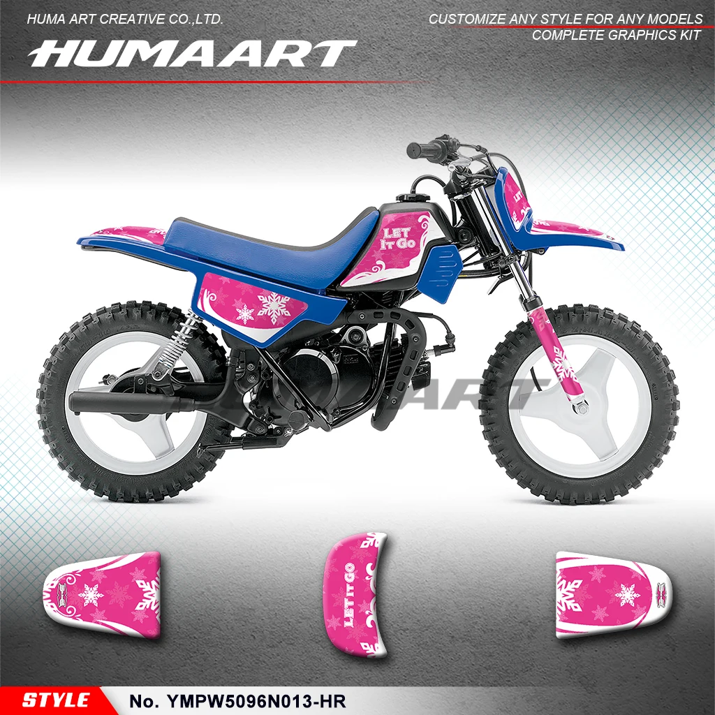 

HUMAART Graphics Sheet Motorcycle Stickers for Yamaha PW50 PW 50 Piwi50 Piwi 50,Rebuild Kit, YMPW5096N013-HR