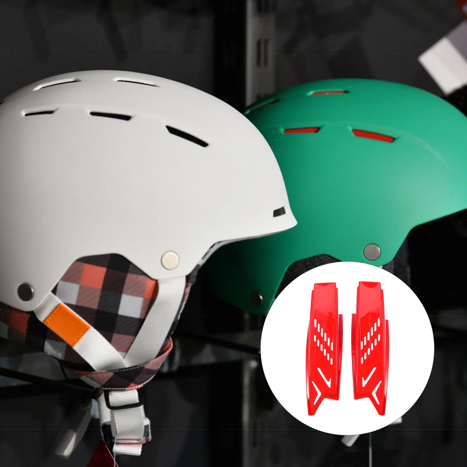 

2 Pcs Creative Motorcycle Helmet Horns Peel Stick Decorations Chic Helmet Accessories Versatile Unisex Stylish Motorbike Decors