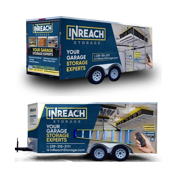Custom UV Printed Waterproof Trailer Box Truck Vinyl Wrap Decorative Stickers for Food Truck
