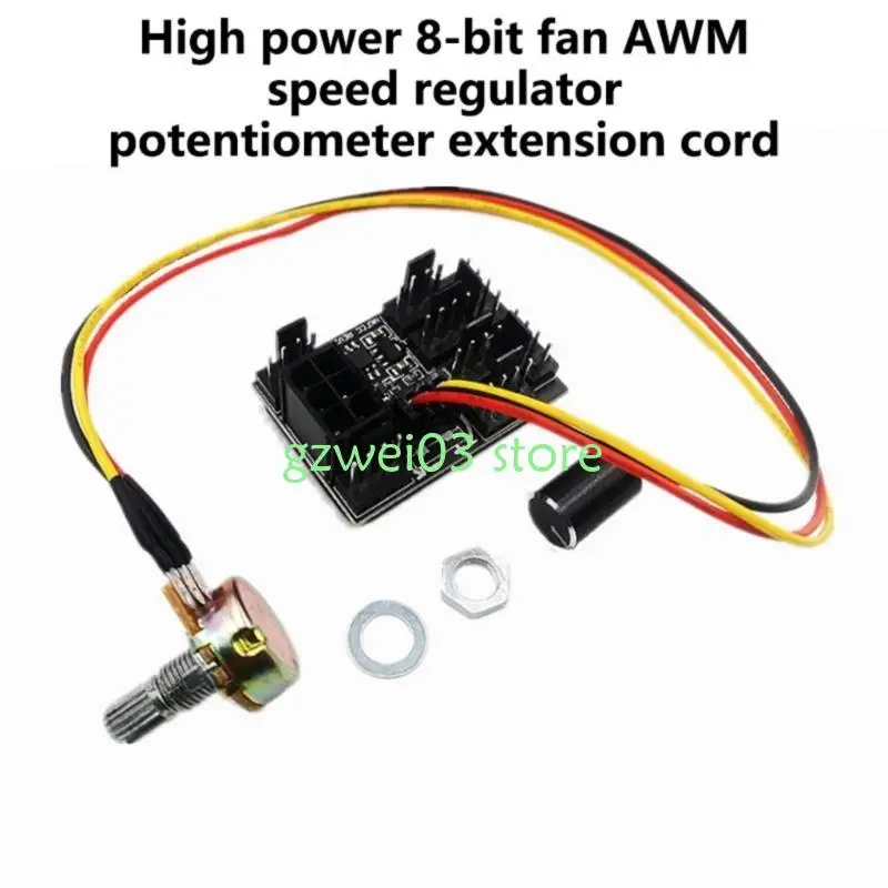 Y8AC 8 Port PWM Case Cooling Lüfter Hub -Lüfter -Controller für eine effiziente Kühlung mit 3Pin/4Pin -Lüfterkompatibilität 6Pin
