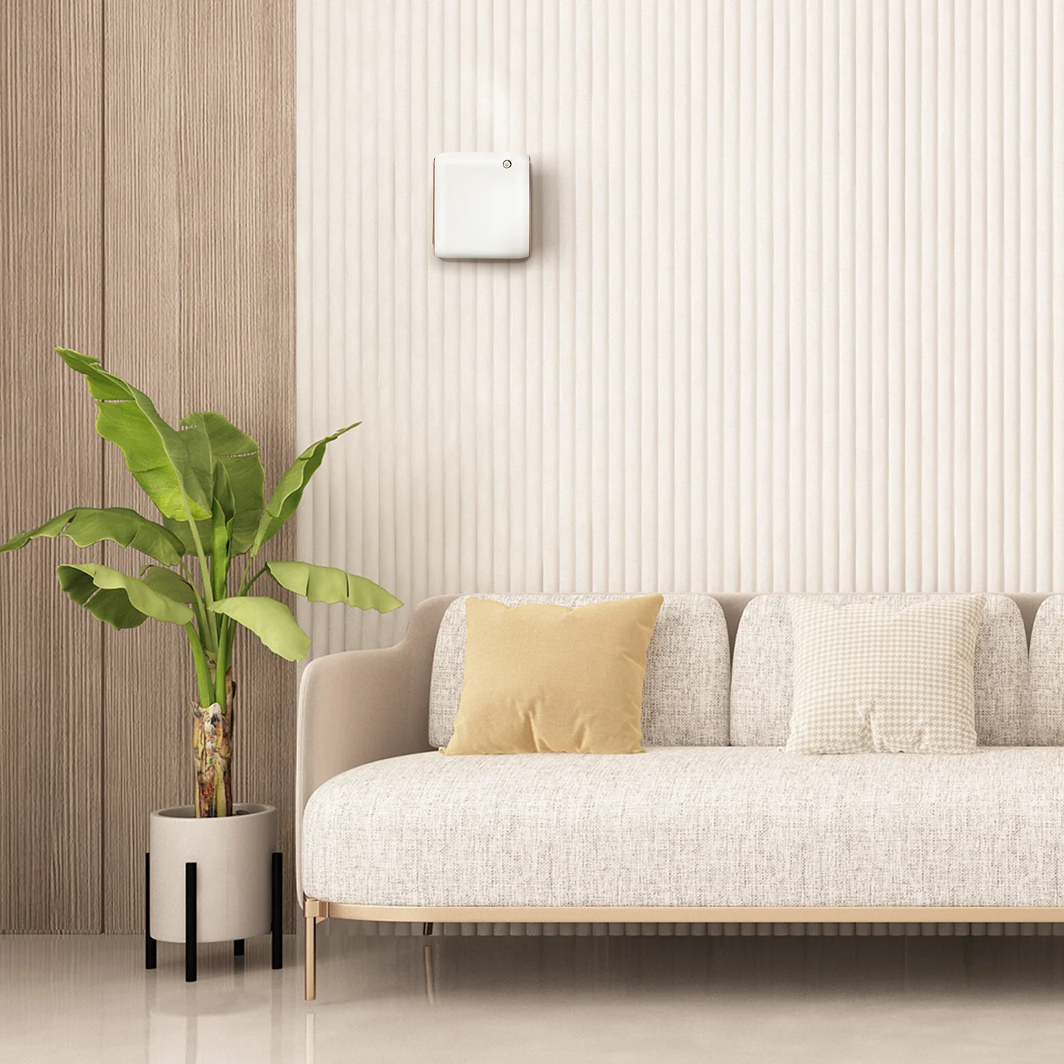 SCENTA Small Wall Mounted Battery Operated Aroma Diffuser 100ml Essential Oil Machine Waterless Diffuser CE Certified Household