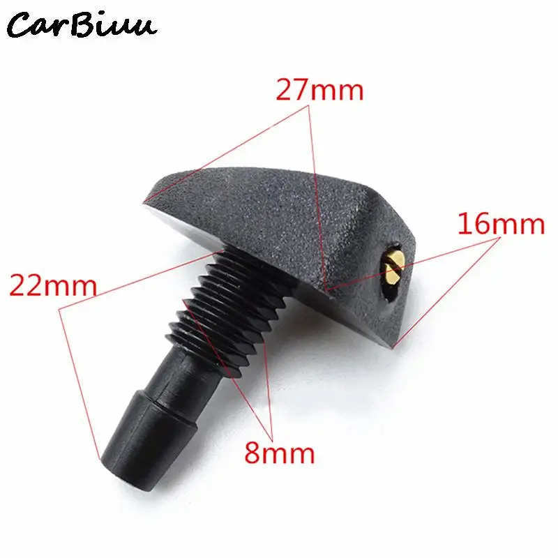 Universal Car Windshield Wiper Fan Nozzle Windscreen Washer Jet Nozzles Water Fan Spout Cover Washer Outlet Wiper Accessories